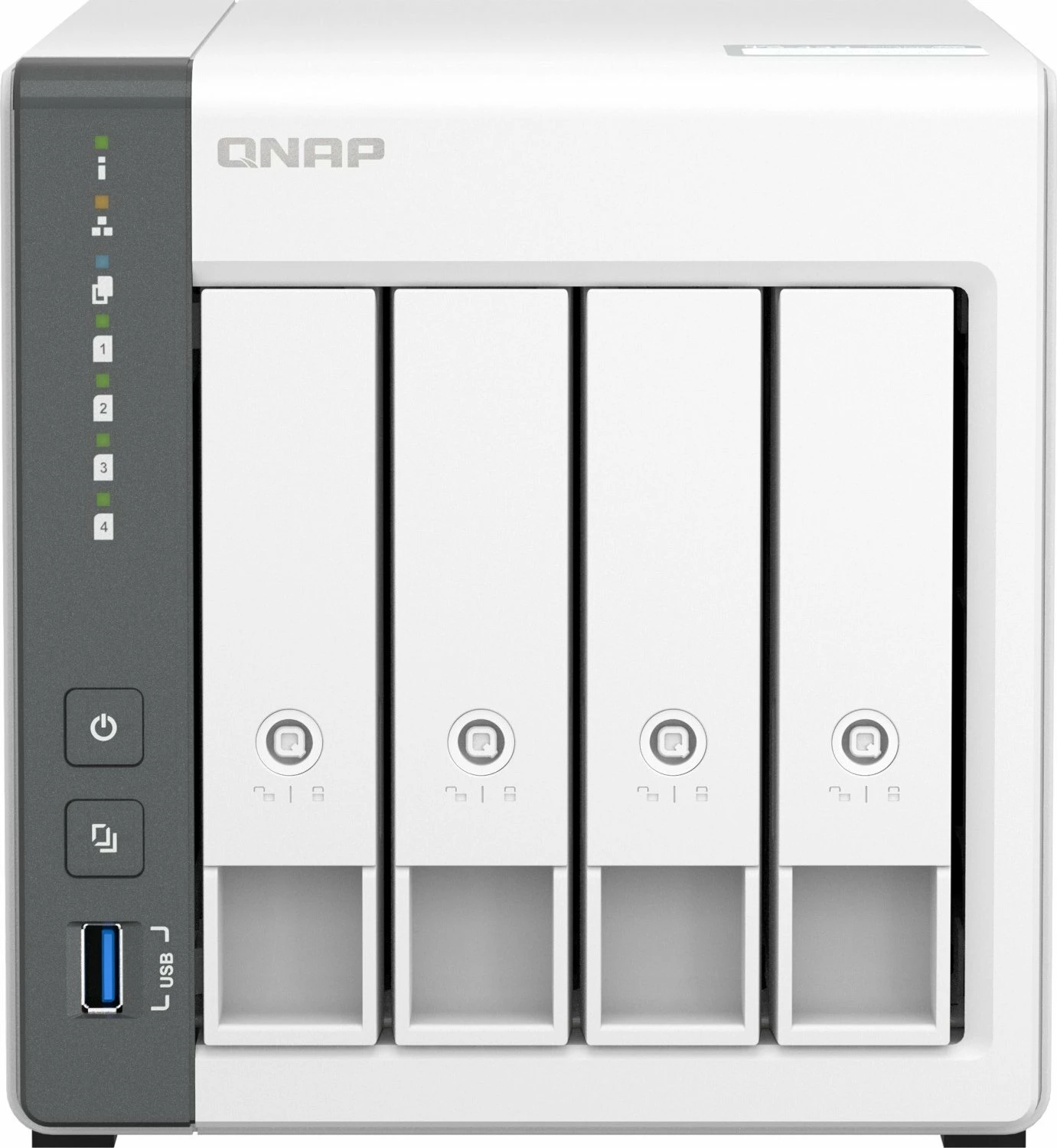 Server NAS Qnap TS-433-4G, 4-bay, 4GB RAM, 2.5GbE, i bardhë