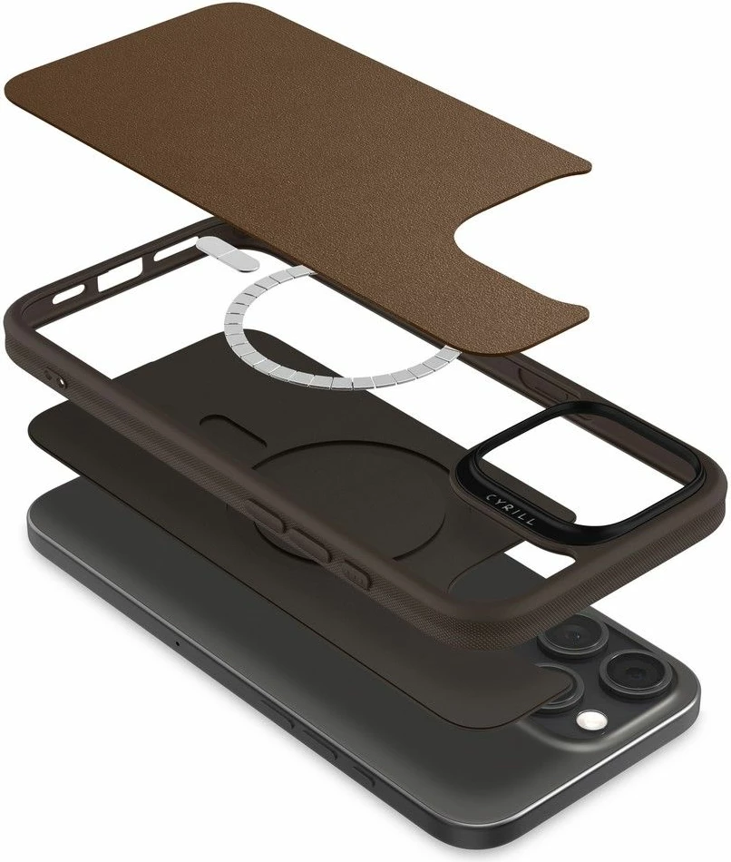 Mbështjellës Spigen Cyrill Kajuk Mag për iPhone 16 Pro Max, Kafe