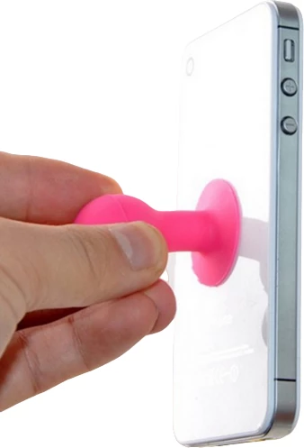 Mbajtës telefoni Hurtel me kokë të rrumbullakët, silikon, Violet