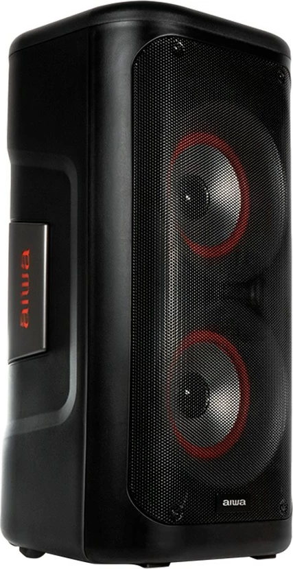 Altoparlant portativ AIWA KBTUS-450 me Bluetooth, 40W, i zi, me mikrofon dhe ndriçim LED