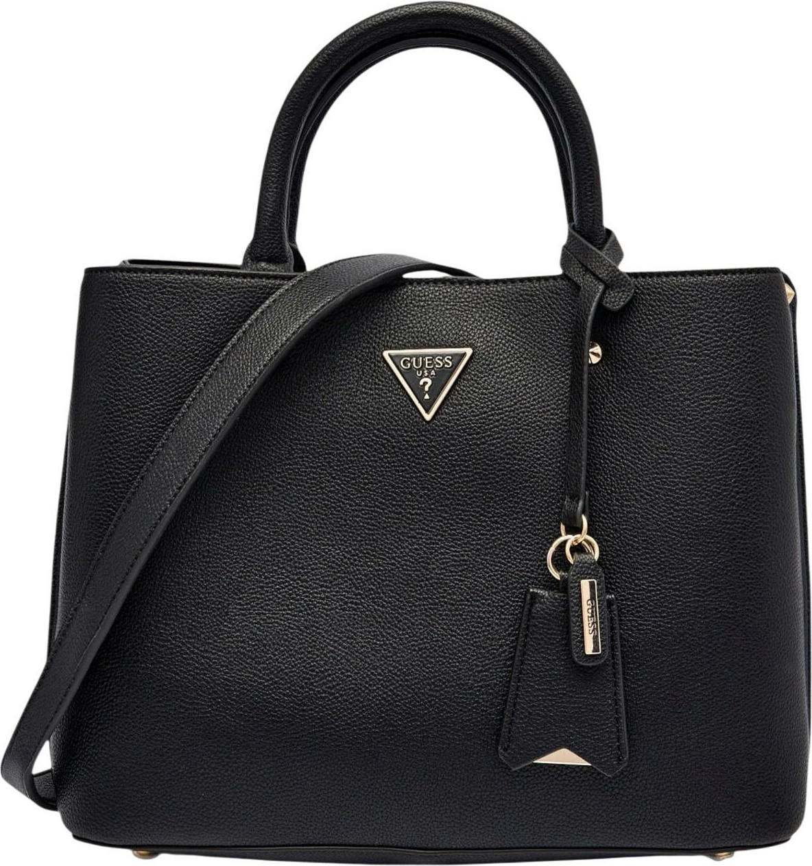 Çantë dore për femra Guess Meridian II Girlfriend Satchel HWBG69 74060, e zezë