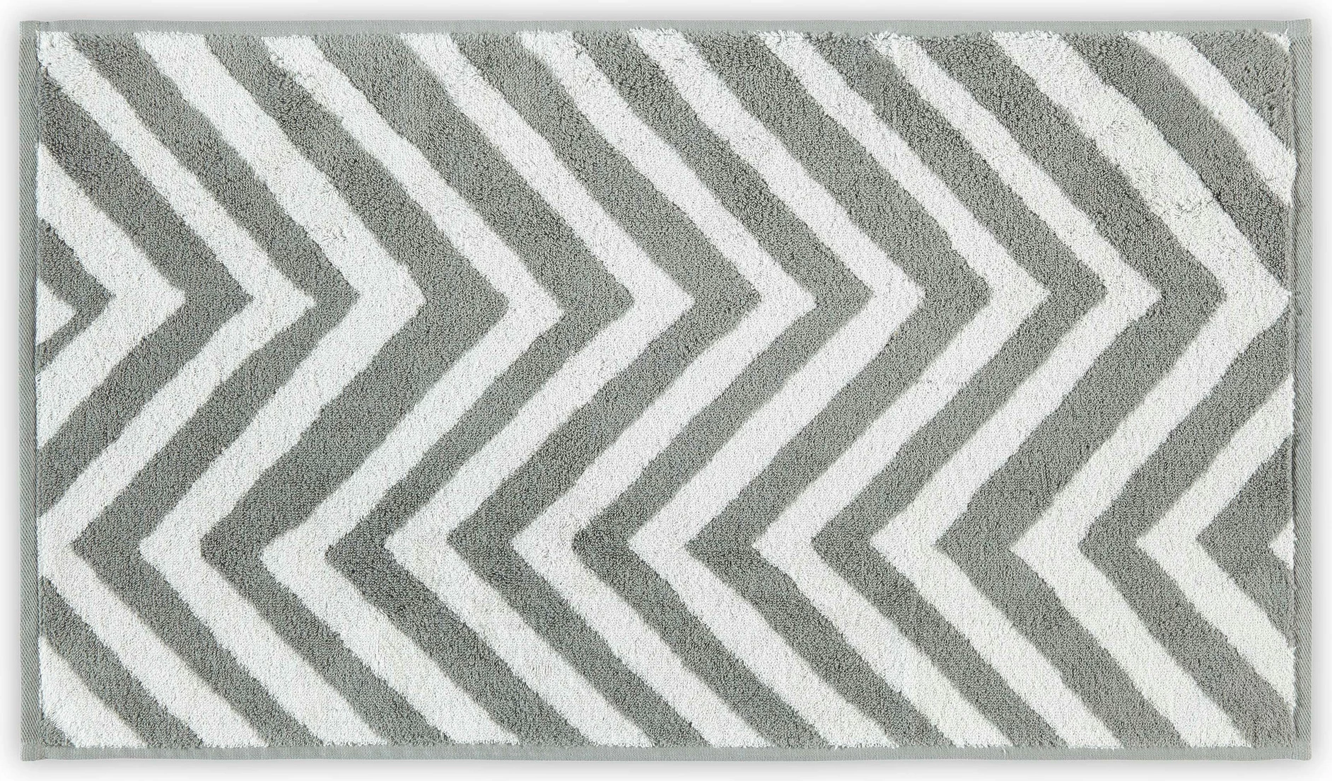 Peshqir fytyre Mijölnir, dizajn zig-zag, bardhë-gri