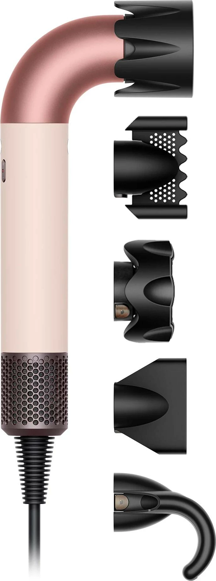 Tharëse flokësh Dyson Supersonic HD17 (113332) Qeramike Rozë/Ar i Artë e Drejtë+Me Valë
