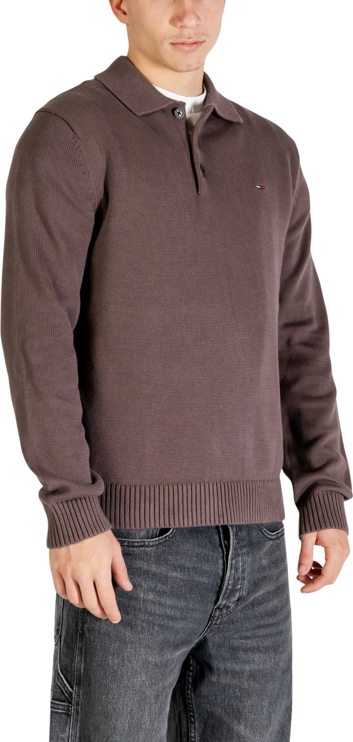 Xhemper për meshkuj Tommy Hilfiger Jeans DM0DM22647, ngjyrë çokollatë [Madhësia: XXL]