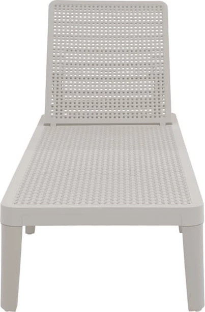 Shezlong Seagull, ngjyrë gri e çelët, 191x55x29