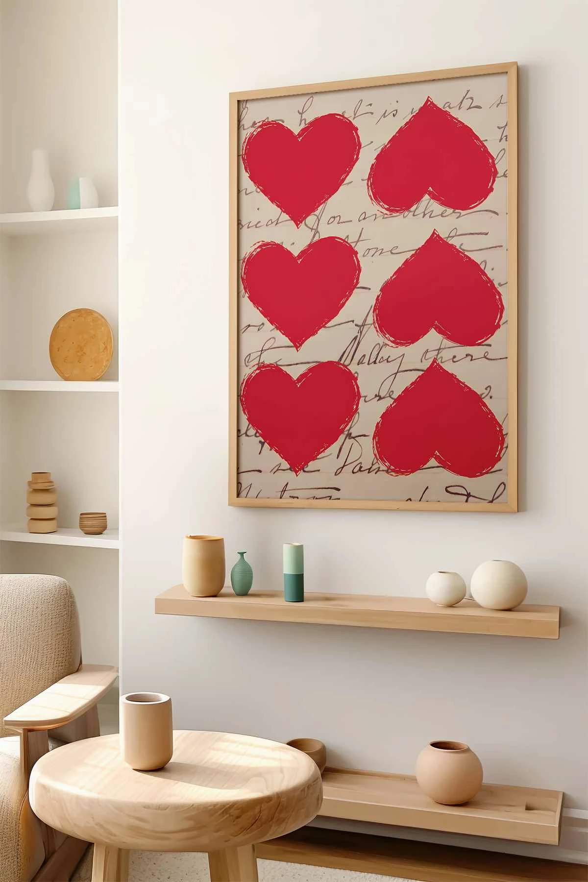 Pikturë dekorative me kornizë, MDF, Wallity, shumëngjyrëshe, 33x48cm
