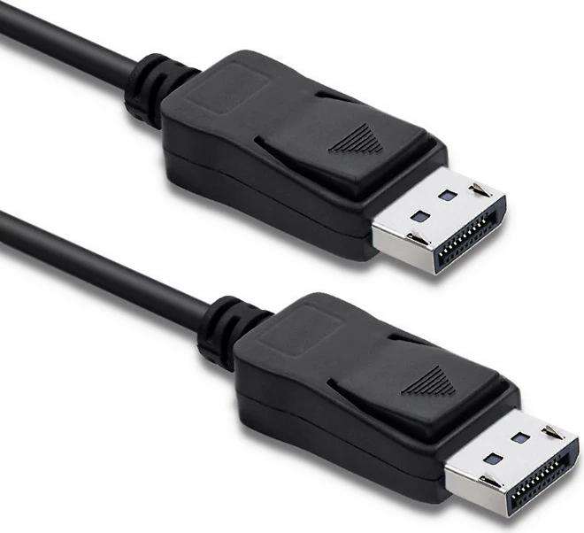 Kabllo DisplayPort 1.4 Qoltec 50587, 2m, e zezë