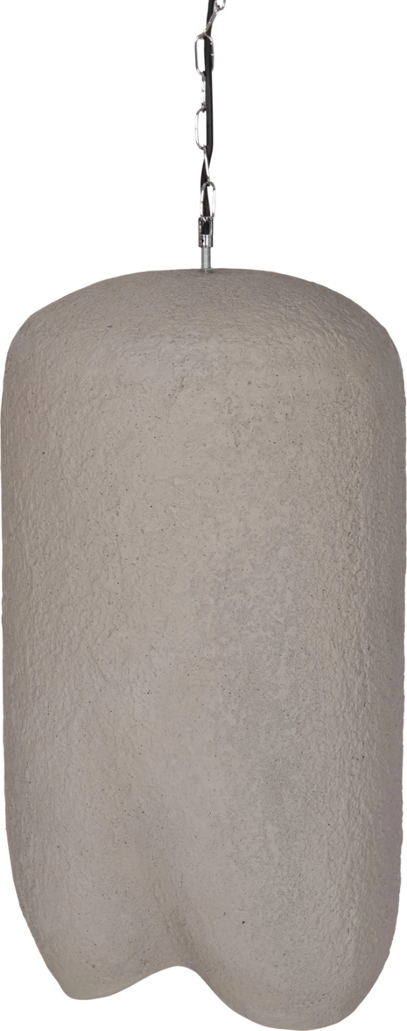 Llambë tavani varëse LOGKY, fibër-cement, ngjyrë gri, 35x35x67cm