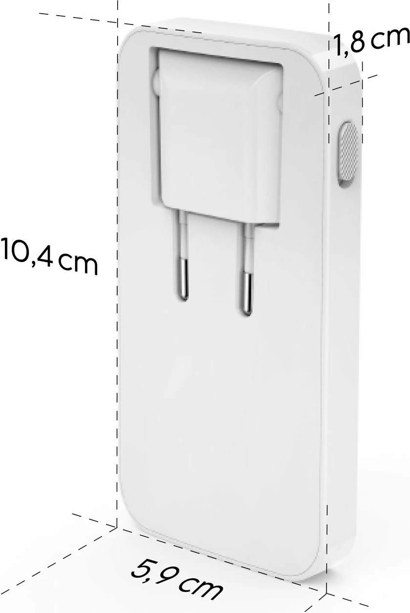 Karikues muri Hama GaN 65W, 2x USB-C, 1x USB-A, i bardhë, palosës