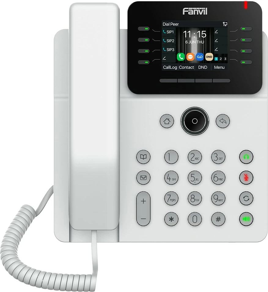 Telefon IP Fanvil V62G, 12 linja, 1000 hyrje, i zi