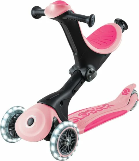 Trotinetë me ulëse Globber GO•UP DELUXE LIGHTS (646-710-2), për fëmijë