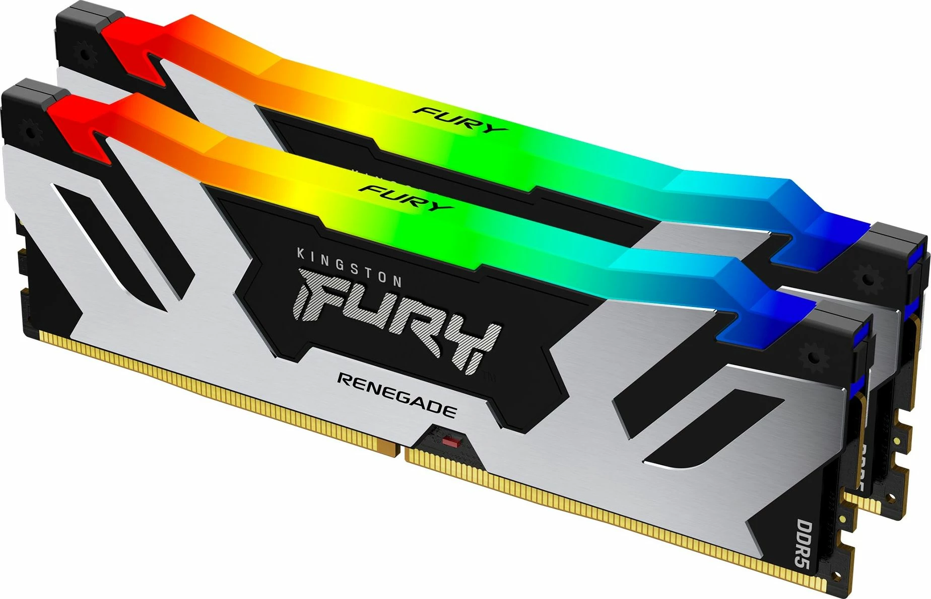 RAM Memorje Kingston Fury Renegade RGB KF564C32RSAK2-32 32GB (2x16GB) DDR5 6400MHz CL32, zi/argjend