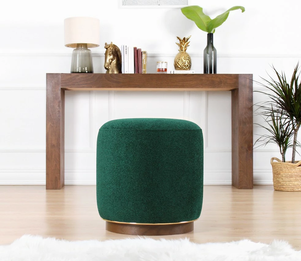 Puf Atelier del Sofa, ngjyrë e gjelbër e errët, Zeone