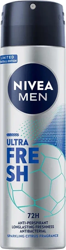 Deodorant sprej për meshkuj Nivea Ultra Fresh, 150ml