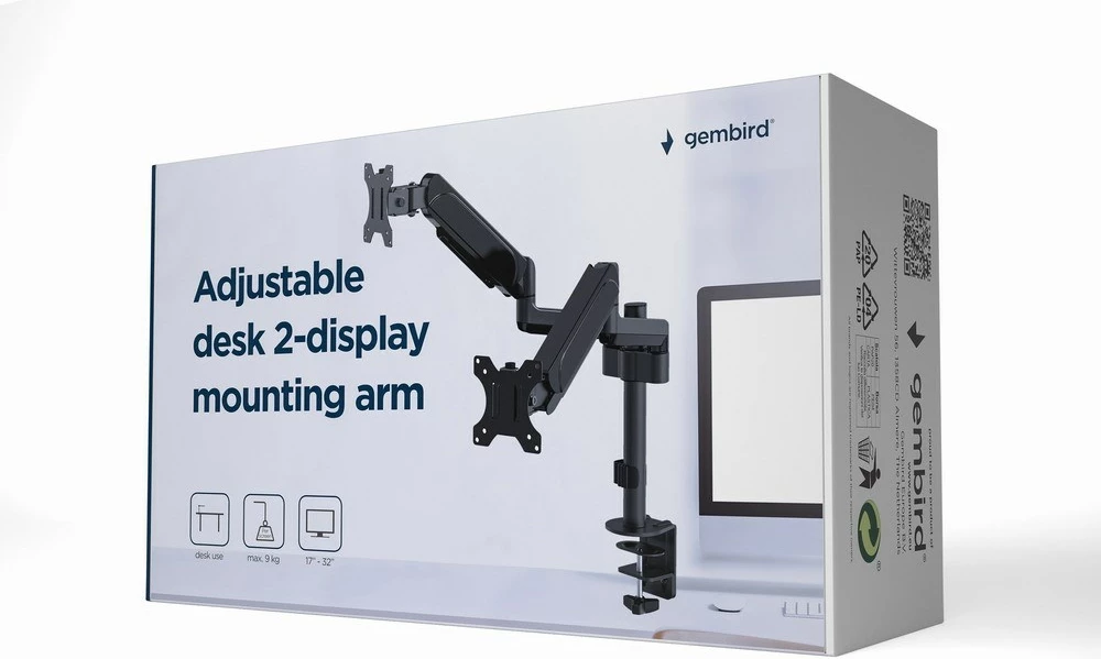 Mbajtëse për monitor Gembird, e zezë