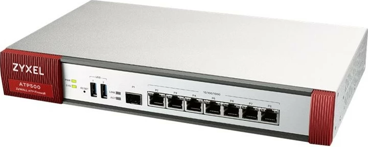 Firewall Zyxel ATP500, 2.6 Gbit/s, 0.9 Gbit/s, Wired
