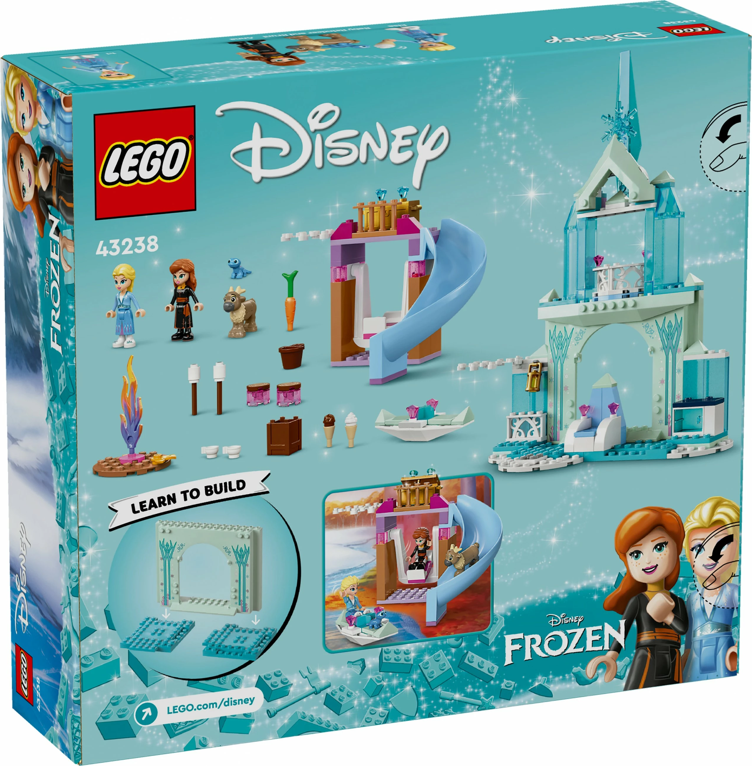Set ndërtimi LEGO Disney 43238 Elsa's Frozen Castle, 163 pjesë, shumëngjyrësh