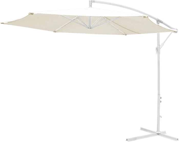 Ombrellë Jiopel një-pjesëshe, alumin e bardhë, pëlhurë bezhë, Φ3m