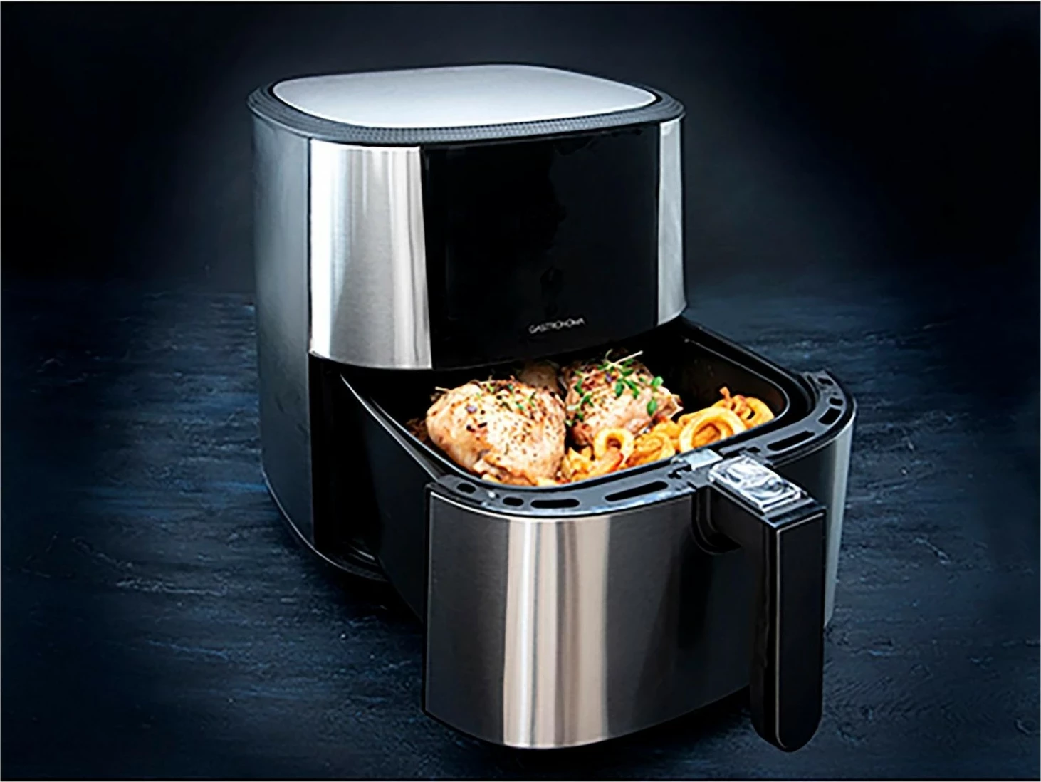 Fritezë pa yndyrë Gastronoma 18290002, 6L, argjendtë