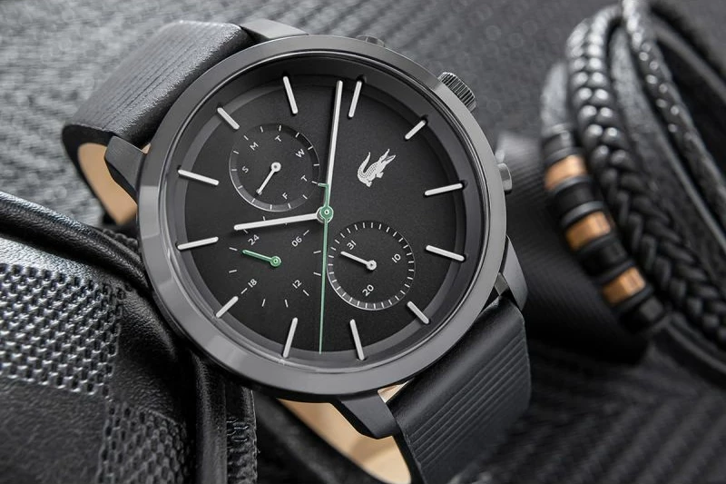 Orë dore për meshkuj Lacoste Replay, e zezë