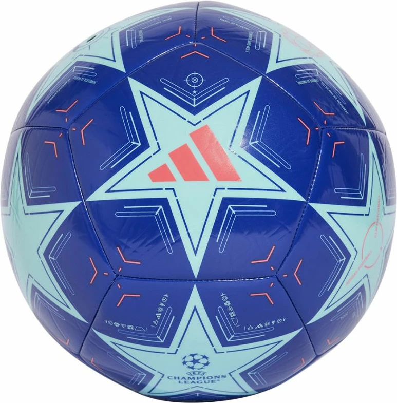 Top futbolli adidas, i kaltër [Madhësia: 5]