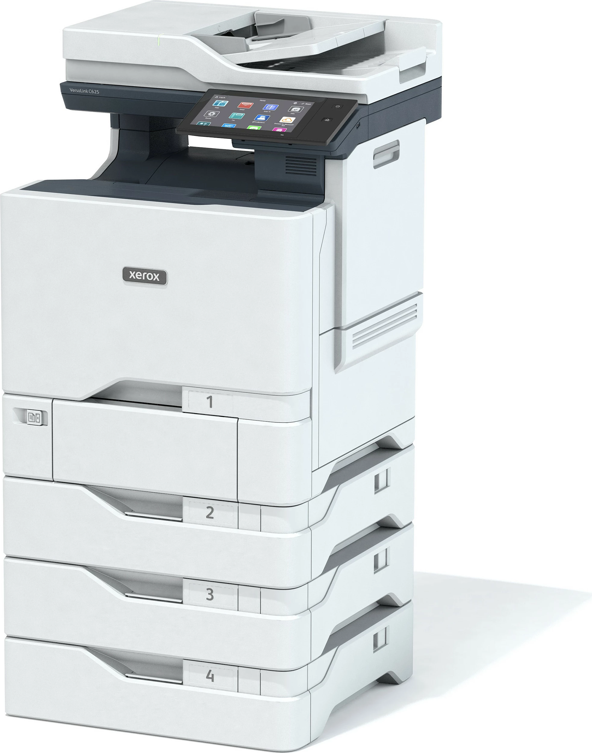 Printer multifunksional Xerox VersaLink C625DN, kolor, USB/LAN, skanim & printim duplex, gri/kaltër