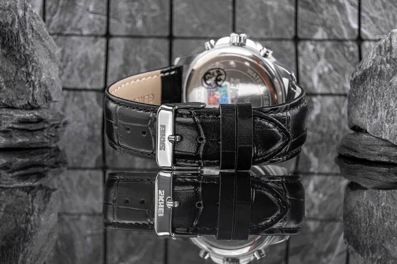 Orë dore për meshkuj Skmei, e zezë