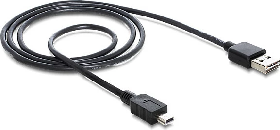 Kabllo USB DeLOCK EASY-USB USB-A në Mini-USB, 1m, USB 2.0, e zezë