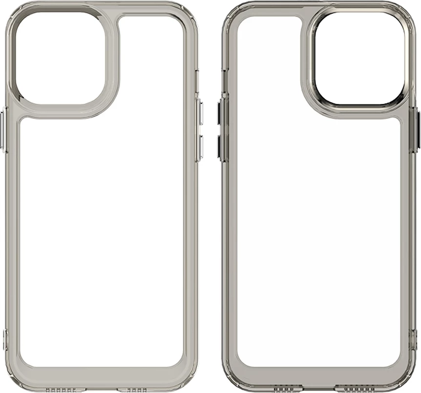 Mbështjellës Hurtel Outer Space Case për iPhone 13 Pro Max, hard cover me kornizë xheli, kaltër