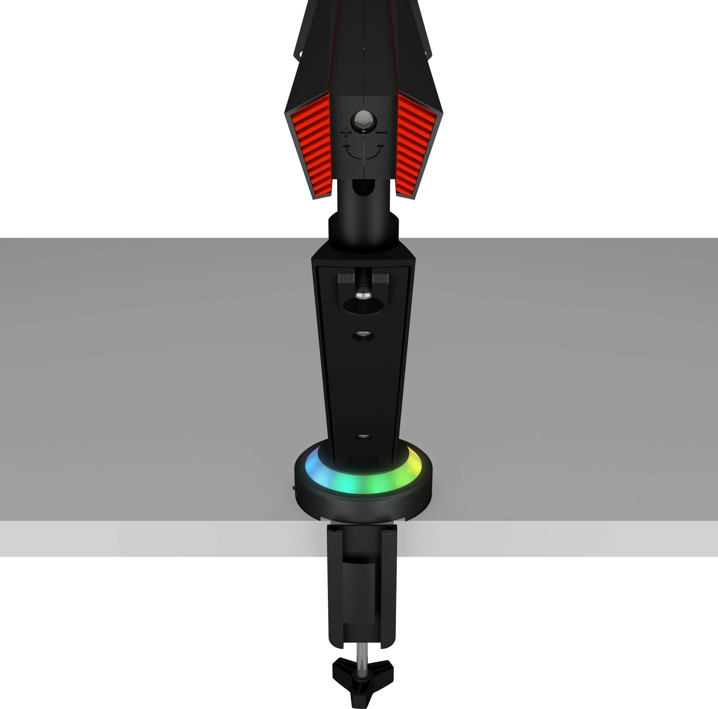 Krah monitori ICY BOX IB-MSG303BL-T, USB Hub, LED RGB, 32 inç, i zi