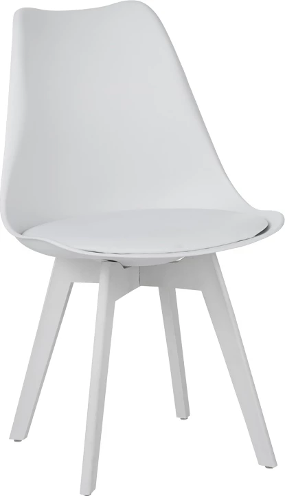 Karrige Gaston PP-PU ngjyrë bardhë 53.5x48.5x81.5cm