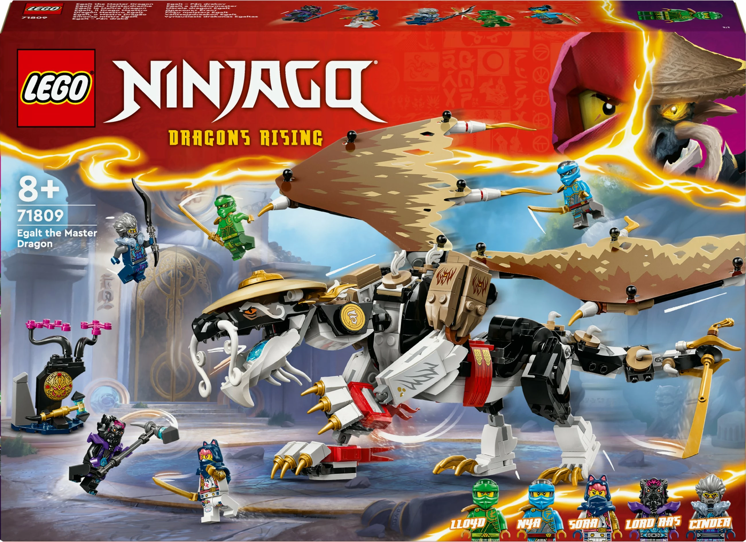 Set ndërtimi LEGO NINJAGO Egalt the Master Dragon 71809, 532 pjesë, multingjyrësh