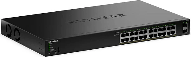 Switch NETGEAR GS324TPv2, 24x Gigabit PoE+ + 2x SFP, 190W, Rack 1U, i zi