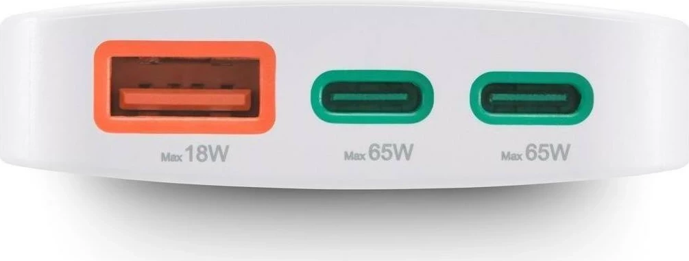 Karikues Hama 65W GaN, 2X USB-C, 1X USB-A, bardhë