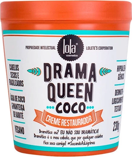 Krem rigjenerues për flokë Lola Cosmetics Drama Queen Coco 230g