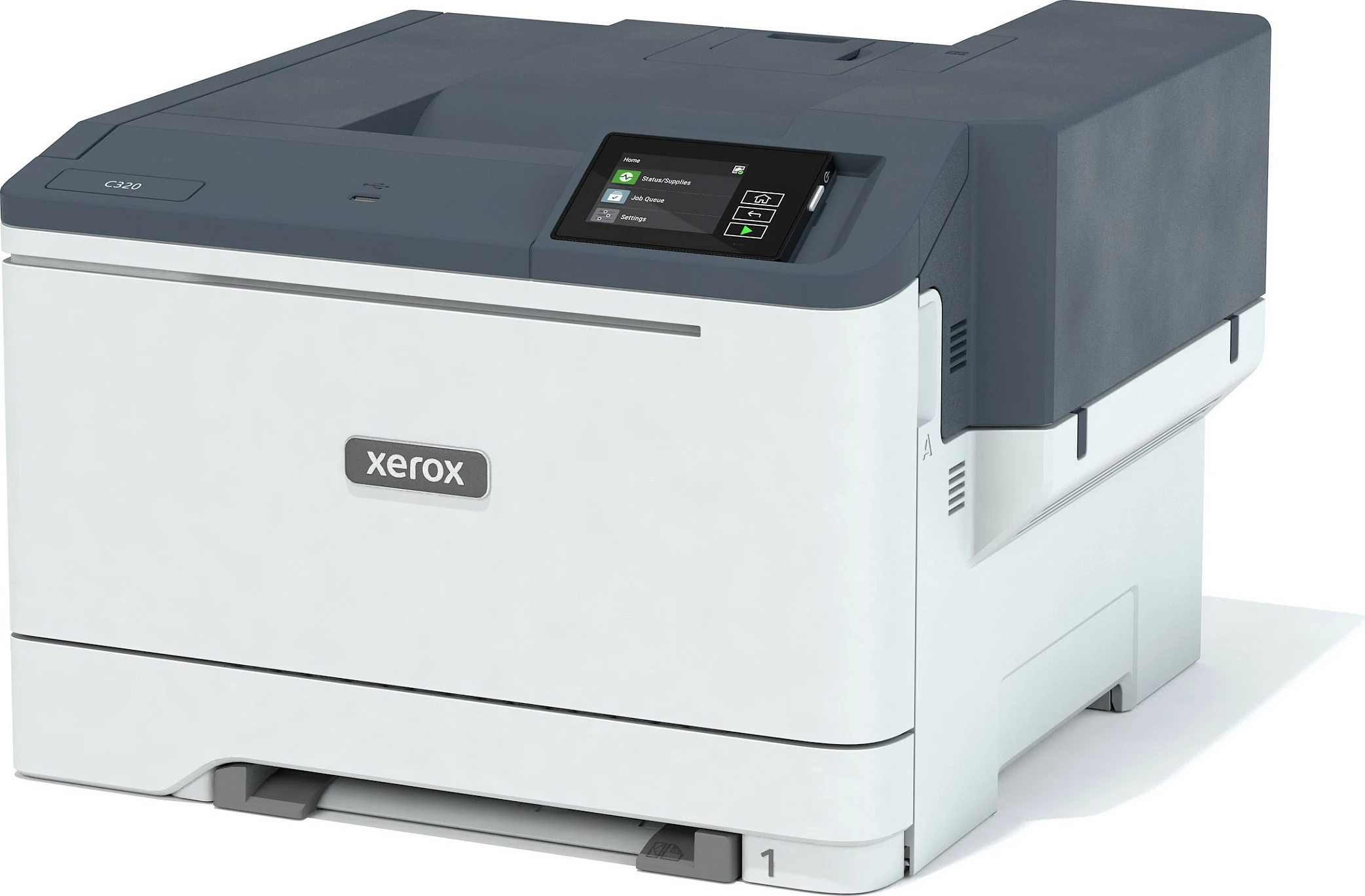 Printer lazer me ngjyra Xerox C320 DNI, A4, Duplex, Wi‑Fi, Ethernet, 33 ppm, bardhë/gri