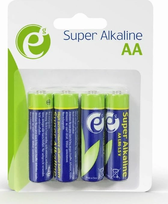 Bateri alkaline Gembird AA/R6 2900mAh 1.5V, set 4 copë