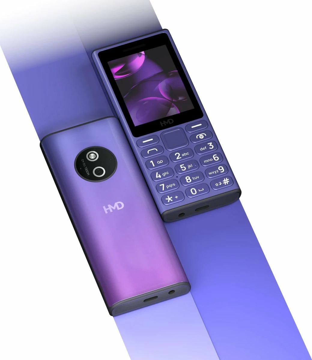 Celular HMD 110 4G Dual SIM, 2.4\", 64MB, microSD deri 32GB, USB-C, IP54, blu