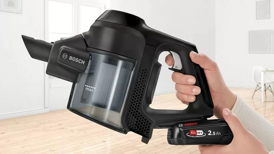 Fshesë elektrike Bosch Serie 6 BBS611BSC, 2-në-1, pa qese, 2.5 Ah, E zezë