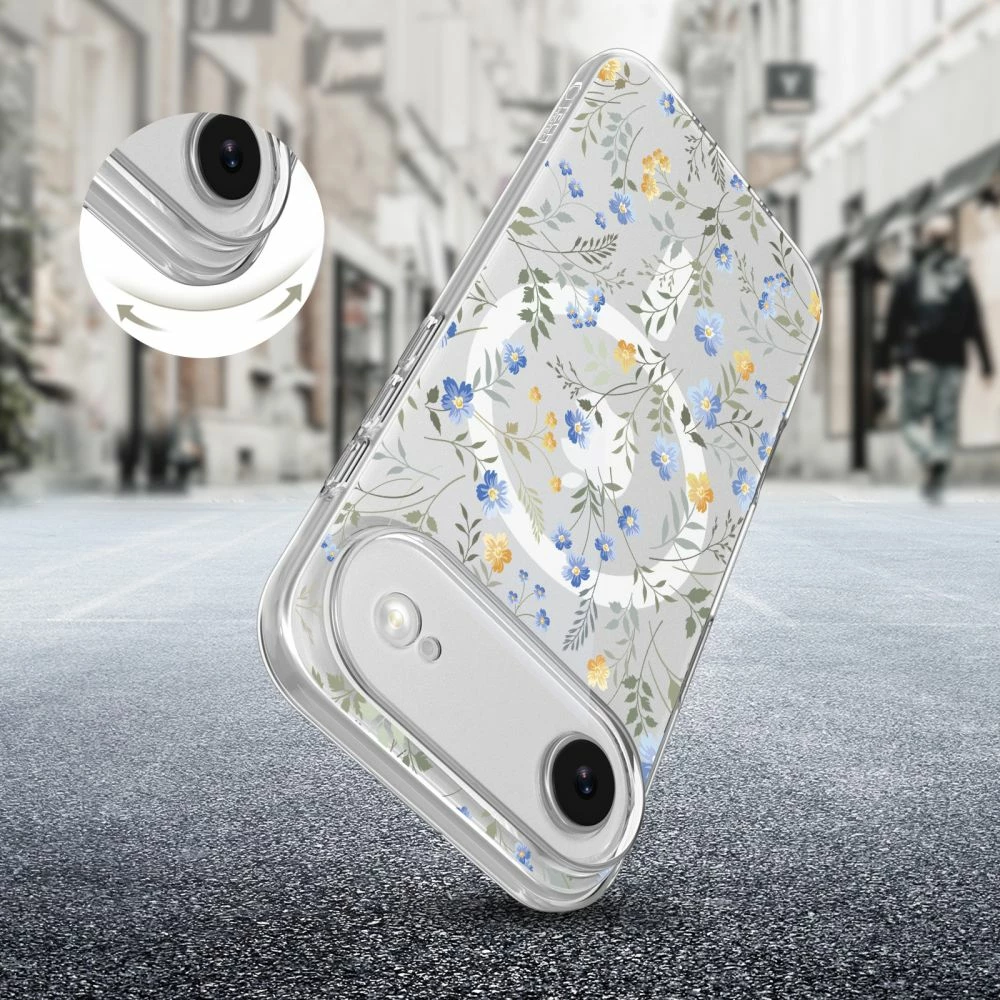Mbështjellës Tech-Protect FlexAir MagSafe për iPhone 17 Air, Daisies with Leaves, 1 copë