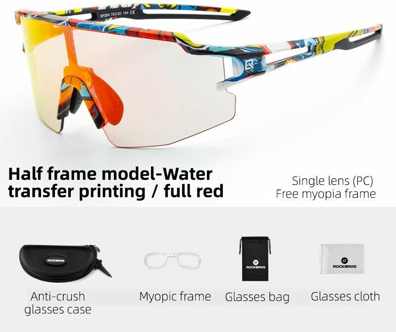 Syze sportive Rockbros unisex, të kuqe