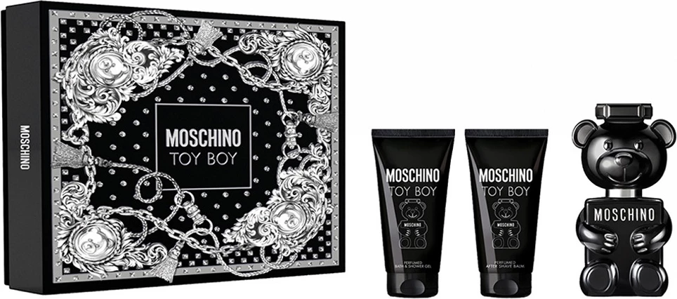 Set Eau de Parfum për meshkuj Moschino Toy Boy, 50ml + Shower Gel 50ml + After Shave Balm 50ml