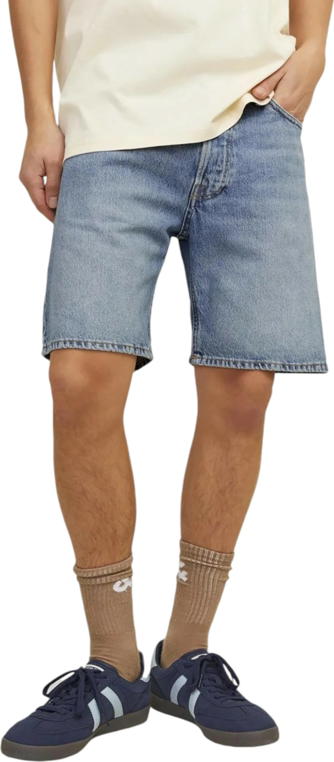 Shorce për meshkuj Jack & Jones JJICHRIS JJCOOPER 12252858, denim [Madhësia: XS]