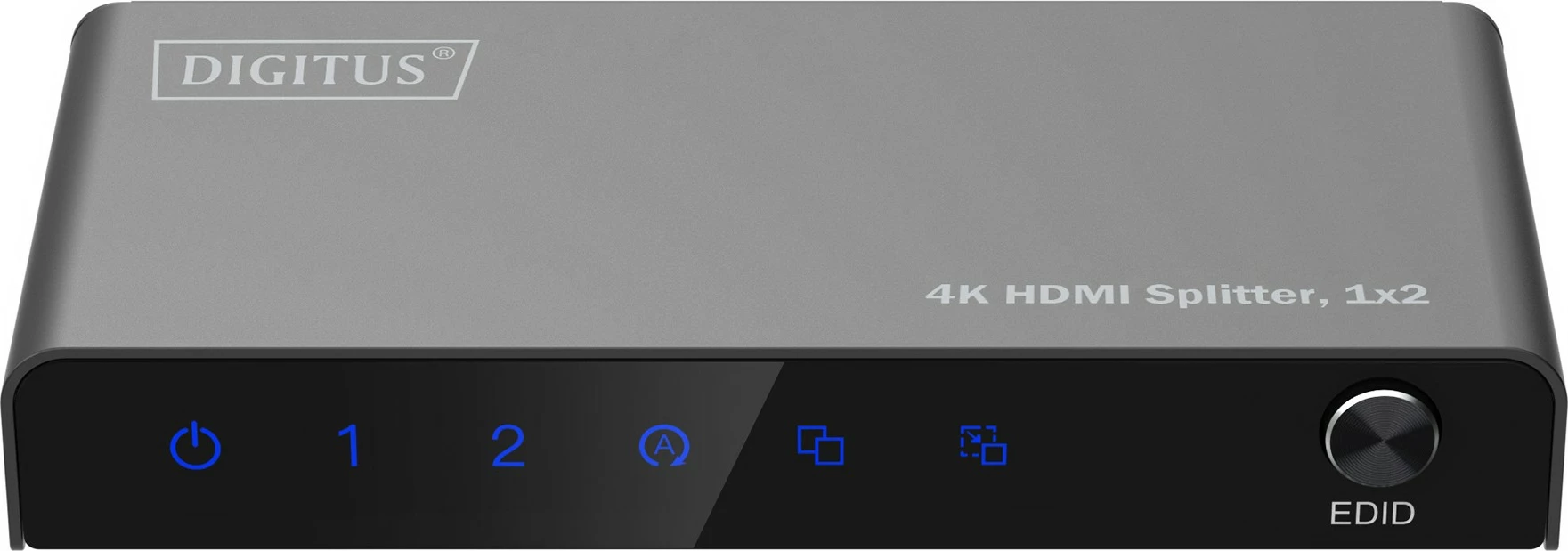 Splitter HDMI Digitus 4K, 1x2, HDMI, 2x HDMI, 3840 x 2160 pixels, Gri, Metal