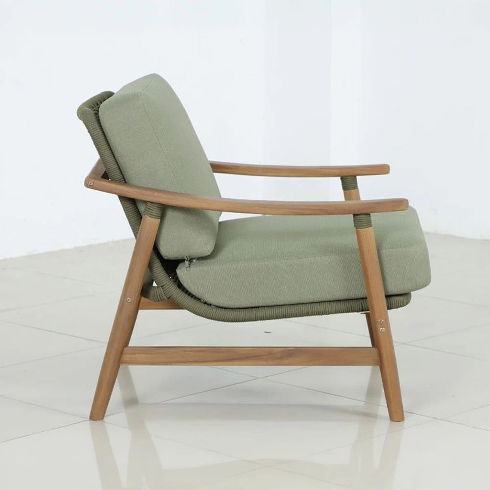 Karrige e ulët me krahë, ngjyrë ulliri, 84.5x79x75.8cm