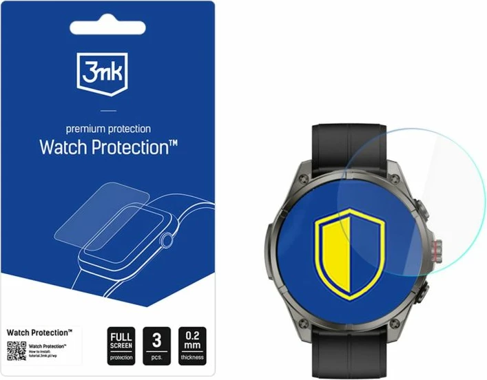 Mbrojtës ekrani për orë të mençur 3mk Protection FlexibleGlass Carneo GTR eXpedition, set prej 3 copë