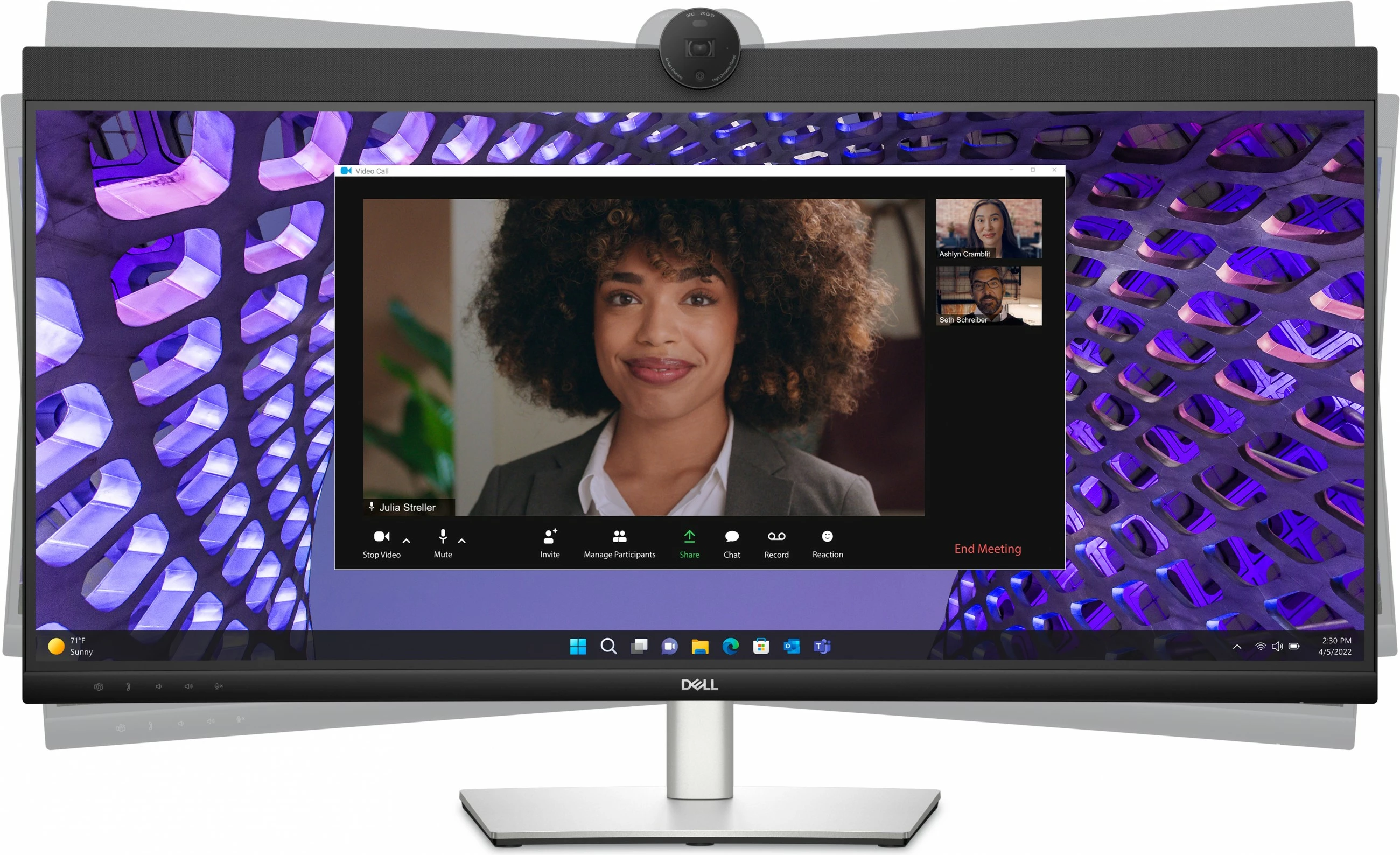 Monitor Dell P3424WEB 34", WQHD, 60Hz, HDMI, DP, RJ45, Webcam, USB-C, VESA, Zi/Argjendtë
