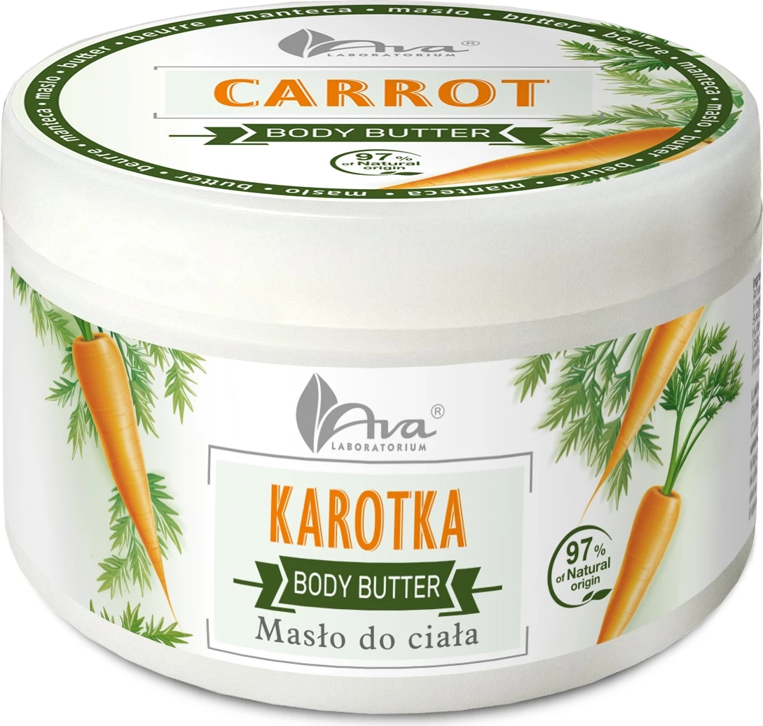 Buter për trup Ava Laboratorium Carrot Body Butter për femra 250g