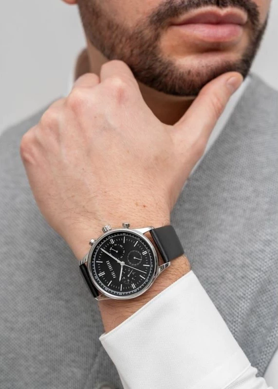 Orë dore për meshkuj Paul Lorens, e zezë