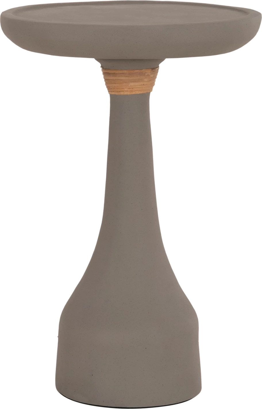 Tavolinë anësore e lartë TORG, rrethore, çimento fiber, ngjyrë gri, FH18170.03, Φ41x62H cm